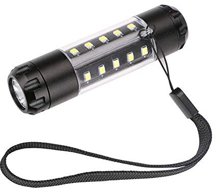 GMtes Flashlight Power by 1*AA or 1 * 14500 Battery XPE+20 SMD COB LED Torch Working Light for Camping Hunting,1Pack