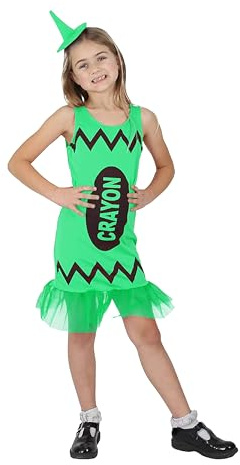 I LOVE FANCY DRESS LTD Costume A Pastello per Bambini - Vestito A Pastello Costume da Settimana del Libro di novità per Bambini (Piccolo - Verde)