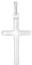 Amor Motivanhänger 925 Sterling Silber Unisex Damen Herren Anhänger, 2,9 cm, Silber, Kreuz, Kommt in Schmuck Geschenk Box, 2017516