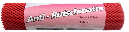 CKM Antirutschmatte rutschfeste Unterlage 150 x 30cm 420g/m² (Rot)