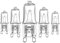 G9 Halogen Bulb 230V 40W 2700K Warm White Dimmable 2 Pin Base Replacement Light Bulbs (5 Pack)