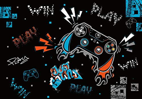 Fototapete Gaming Gamer Spielekonsole Kinderzimmer Jungendzimmer Jungs Wandtapete Vlies Tapete UV-Beständig Geruchsfrei Hohe Auflösung Montagefertig (13987, V4 (254x184 cm) 2 Bahnen)