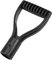 MroMax Schaufel-D-Griff, 30 mm Innendurchmesser, PVC-Spaten, Schneeschaufel, Griff für Garten, Graben und Rechen, Werkzeug, schwarz, 1 Stück