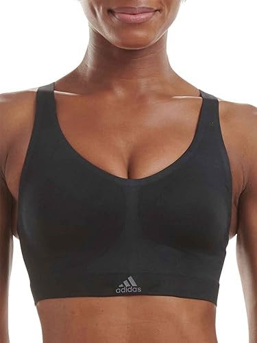 adidas Damen Naked 2ply Bra Bustier, Schwarz-gem, M