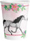 Amscan 9909875-66 - Becher Beautiful Horses, 8 Stück, Füllvolumen 250 ml, Papier, Pferde, Pappbecher, Party-Becher, Einweggeschirr, Kindergeburtstag