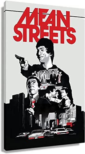 ACIDI Poster Und Gedruckte 60 * 90cm Mean Streets Film Poster Leinwand Wand Kunst Bilder für Schlafzimmer Kein Rahmen