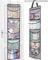 Devesanter Over The Door Hanging Organizer 2 Pack - 5 Pockets Storage for Closet, Wardrobe, Toys, Bedroom, Bathroom (Grey)