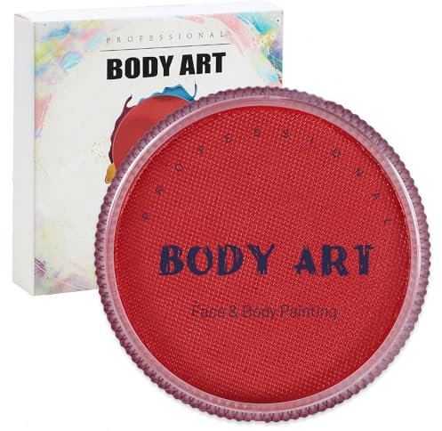 MOEMOE BABY Maquillage Enfants Carnaval,30g Maquillage pour Enfants,Peinture Visage,Maquillage Halloween,Maquillage Visage,Maquillage Deguisement Professionnel pour Peau Sensible,Rouge