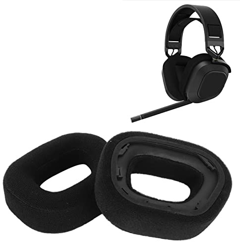 Ersatz-Kopfhörer-Ohrpolster, Ohrpolster für HS80 RGB-Kopfhörer, Ohrpolster aus Weichem Flanellleder und Schwamm, Ohrpolster-Abdeckung