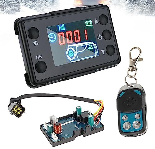 Auto Air Diesel Heizung Steuerplatine, Auto Luft Diesel Heizung 3KW 5KW 12-24V Motherboard W/LCD Schalter Fernbedienung Fit für Diesel-Lufterhitzer