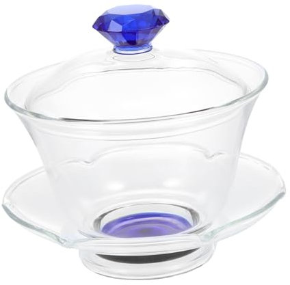 Cabilock Juego De 1 Taza De Té De Vidrio Decorativa Taza De Sopera Para El Hogar o Oficina