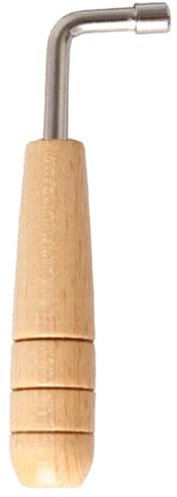 Klavier-Stimmwerkzeuge, L-förmiger Stimmschlüssel, Metall-Klavier-Stimmgerät, rutschfester Stimmschlüssel, Holzgriff, Klavierschlüssel, verstellbar, robust, rutschfest, Stimmschlüssel für Zuhause