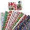 Koboko Geschenkpapier Weihnachten, 8 Blatt Weihnachtsgeschenkpapier, 50 x 70 cm Weihnachts Geschenkpapier, Geschenkverpackung für Weihnachtsdekoration Geschenke