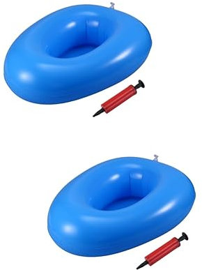 SEWOART 2 Stücke Altenpflege Aufblasbare Bettpfanne Tragbares Urinal Mit Inflator Bettpfanne Aufblasbar Für Frakturpflege Zu Reinigen