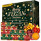 Adventskalender vegane Aufstriche 2025 mit 24 köstlichen und abwechslungsreichen veganen Aufstrichen in Gläsern, Weihnachtskalender Geschenkset
