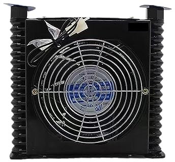 Soffiatore Radiale, Scambiatore di calore del radiatore dell'olio raffreddato ad aria del radiatore idraulico AJ0510T-CA 10L/Min for idraulico CNC for Pumb a palette VP20 VP30(AF0510T-CA,DC24V)