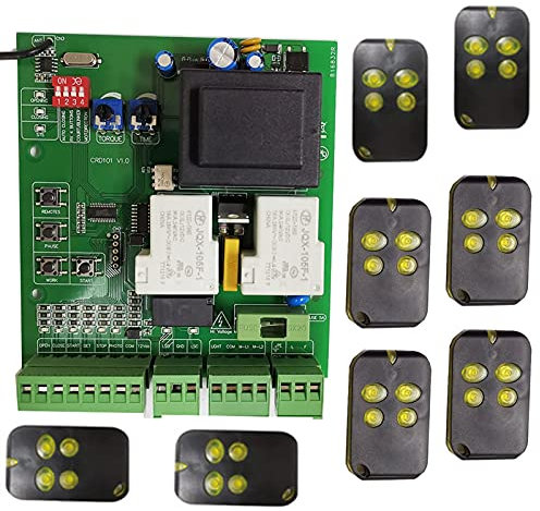 Abridor de puerta de Garaje, Puerta de placa de circuito controlador de motor tarjeta electrónica for puerta corredera abridor de 110V o 22 0V AC modelo(8 remote)
