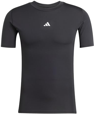 adidas Herren Techfit Short Sleeve Men Shirt, Black, 3XL