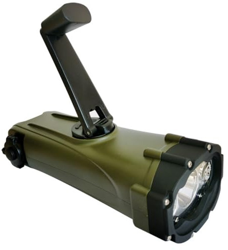 Linterna De Energía Manual Linterna Manual con Luz Conmutable, Linterna Dinamo Recargable por USB para Uso Doméstico, Linterna Manual Impermeable para Exteriores con Manivela