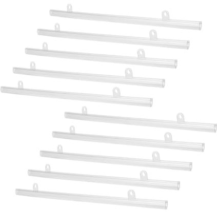DONFAMDS 10 Pezzi Asta Di Sospensione Barra Per Poster Opera D'arte Supporto Per Striscia Di Poster Arredamento Binario Per Cornice Per Poster Pergamena Montare Parete Bianca Pvc