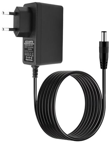 Alimentador 12V 1A Universal Adaptador de Corriente12W, Cable 1m, Conector DC 5.5 × 2.5 mm, Vehículos Eléctricos Infantiles, Iluminación LED, para cámara DC 12 V 1 A Seguridad CCTV