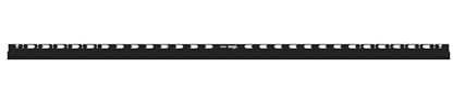 Vogi Abschlussprofil für Klassische Duschrinnen 150 cm, Schwarz, Edelstahl AISI 304