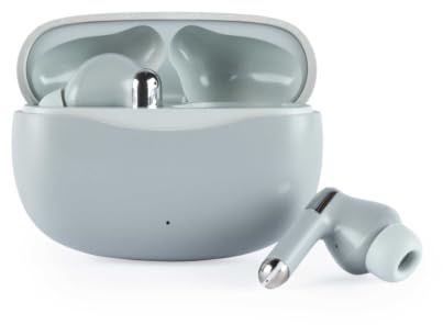 Intempo Aria Primo Ohrhörer, Bluetooth, aktive Geräuschunterdrückung, 22 h | Touch-Bedienung, klare Anrufe, USB-C-Ladecase, zusätzliche Ohrstöpsel inklusive, bis 25 m Reichweite, graues Finish