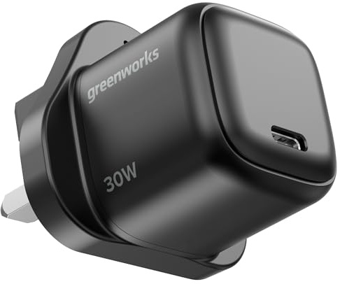 Greenworks 30W USB C Plug Fast Charging Adapter Compact Charger for MacBook Pro/Air, Galaxy S20/S10, Note 20/10+, iPhone/Pro/Mini, iPad Pro, for 3 Year Warranty-AP030EA