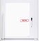 CKB LTD® Whiteboard, A4, blanko, trocken abwischbar, magnetisch, Kühlschrankmagnet, Beschilderungsblatt mit Marker, Whiteboard und Stift, trocken abwischbar Küche, Memo-Pinnwand, großer Tagesplaner