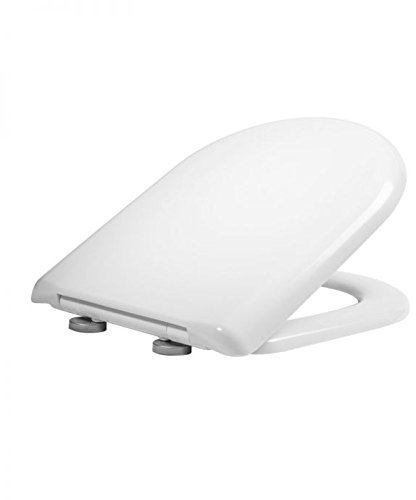 Roper Rhodes D Shaped District Soft Close Toilet Seat - Top Fix Quick Release