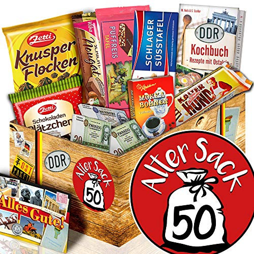 Alter Sack 50 ++ Ost - Set Schokolade ++ Geburtstagsgeschenk Mann