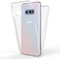 NALIA 360 Grad Handyhülle kompatibel mit Samsung Galaxy S10e, Full-Cover Silikon Bumper Displayschutz vorne Hardcase hinten, Rundum Hülle Doppel-Schutz, Dünn Ganzkörper Case, Farbe:Transparent
