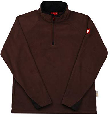 Engelbert Strauss Herren Fleecepullover Troyer dryplexx Micro, Farbe:Kastanie, Größe:2XL