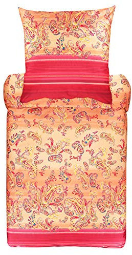 Bassetti Bettwäsche Set, Baumwolle, ORANGE, 155X220