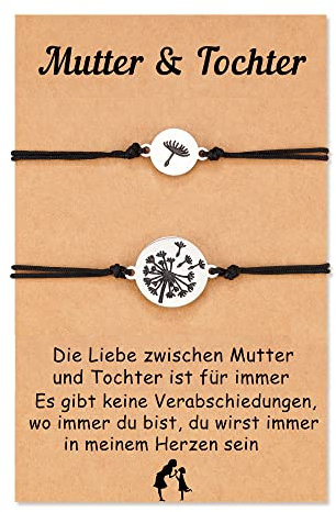Aunis Mutter Tochter Geschenk, Mutter Tochter Armband Muttertagsgeschenke Geburtstagsgeschenk Geschenk für Mama Mutter Tochter Mädchen Muttertag Geburtstag Weihnachten