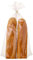Lesibag Bread Baguette Loaf Bags, 100 Pack Mirco Perforated Plastic Bags With Free Twist Ties for Homemade and Bakery bread (11 x 18 Inch)