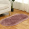 Tomifine Kunstfell Fell-Teppich, Lammfell Schaffell Teppich Flauschiger Schaffell Bettvorleger für Schlafzimmer Bett oder Wohnzimmer Sofa Deko Waschbar (50 x 100 cm,Violett b)