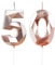 Yiran Geburtstagskerzen Zahlen 50, 5cm Roségold Geburtstagskerzen, Kerzen Geburtstag, Geburtstag Kerzen, Tortendeko Geburtstag, Kuchendeko Geburtstag, Geburtstagskerzen für Geburtstagsdeko, Nummer 50