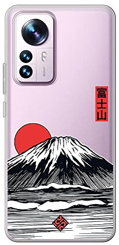 Movilshop Coque en silicone souple transparente pour smartphone Xiaomi 12T - 12T Pro, motif japonais