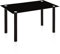 duehome | Mesa de Comedor Fija, Mesa Salon o Cocina, Modelo AKE, Acabado en Negro y Cristal Templado, Medidas: 140 cm (Largo) x 80 cm (Ancho) x 75 cm (Alto)