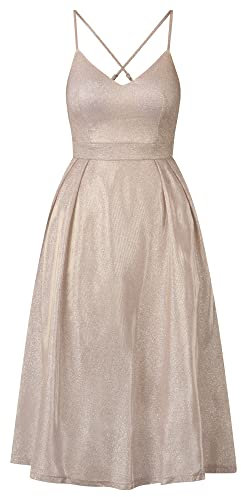 ApartFashion Women's Kleid Dresses, Rose-Gold, 14