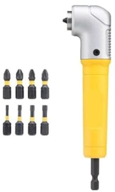 Tolxh #DT71517T Impact Drill Driver Angle Attachment Multi Drill With Bit 71517 DT71517T-QZ DT71517 Right Angle Conversion Head+Additional 9 Batch Heads DT71517T-A9 New Replacement Parts For Dewalt