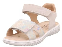 Superfit Mädchen Sparkle Sandale, Weiß Gold 1010, 32 EU Weit