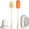 Chijoo Kitchen Cleaning Brushes (Beige, 4 Items), Multipurpose (Kitchen, Bathroom, Dishes, Glassware, etc.), Polypropylene, Sponge, Plastic Bristles