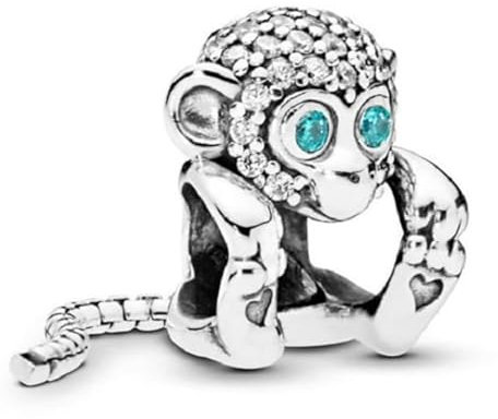 Pandovo Charm Anhänger Damen 925 Sterling Silber für Armband Charms Beads passend für Pandora Armband und Halskette, Kompatibel mit Europäischen Armbänder für Frauen Mädchen