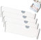 AMMERGI Juego de Cuatro Separadores de Cajones Ajustable de Plástico - Para Organizar Cajones de Cocina, Dormitorio, Baño, Oficina y Armario