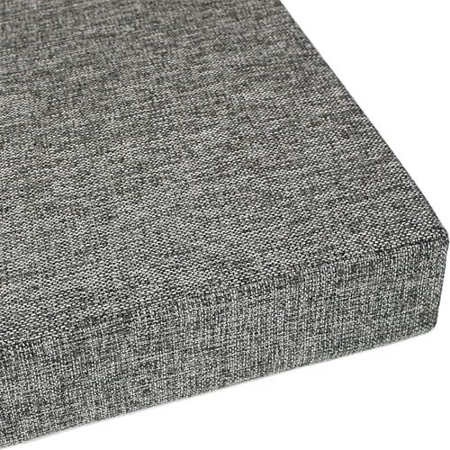 Zoomlie 2-Sitzer-Bankkissen, Essbankkissen mit hochdichtem 50D-Schaumstoff, Schaukelsitzkissen für Garten, Terrasse, Innen- und Außenbereich, 170 x 50 x 3 cm, Dunkelgrau