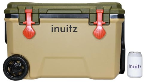 Inuitz Nevera Portatil 36 litros, Nevera Playa, Nevera pequeña portatil, Nevera de Playa, Nevera Camping, Nevera con Ruedas, Nevera portatil con Ruedas