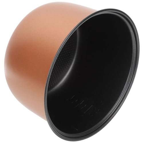 ANSNOW Rice Cooker Liner Inner Cooking Pot Inner Pot for Rice Cooker Baking Bowl Rice Inner Tank Replacement Rice Pot Slow Cookers Clay Pot Stainless Steel Aluminum Alloy Substitute/Rose Gold*3Pcs/2