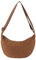 Konxi Damen Halbmond Tasche Umhängetasche Cord Crossbody Moon Bag Hobo Halfmoon Bag Damen Cord Schultertsche für Arbeit Einkaufen Schule Shopping (Braun)